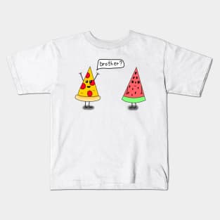 Pizza and Watermelon Kids T-Shirt